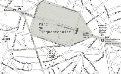 a map of the city of singapore at B&B A Côté du Cinquantenaire in Brussels