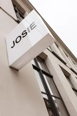 a josie sign on the side of a building at Josie in Ghent