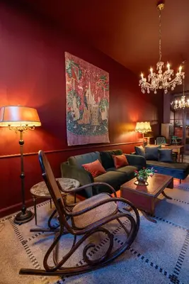 a living room with a couch and a chair at Spirella in Brussels