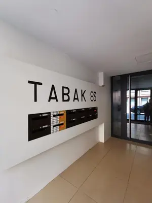 a wall with a tajiack sign in a building at Theaterstudio 2 Antwerp in Antwerp
