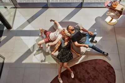 a group of people sitting on a table at Adagio access Brussels Delta in Brussels