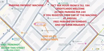 a map of the park for honky tonk attractions at Antwerp Hideaway, outside of low emission zone in Antwerp