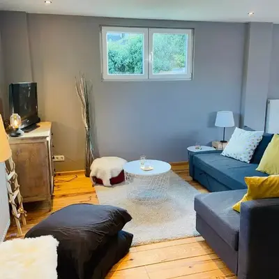 Jolie maison avec jardin.