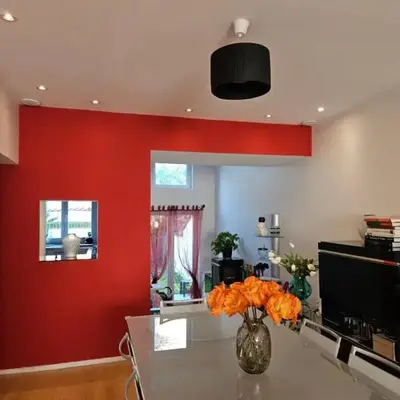 Modern duplex with garden