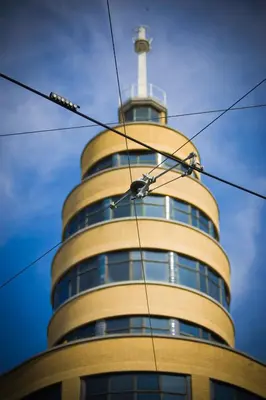 a tall building with a tower on top of it at House Ninety Guesthouse in Brussels