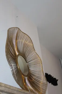 a mirror on top of a ceiling at Maison Drappier in Ghent