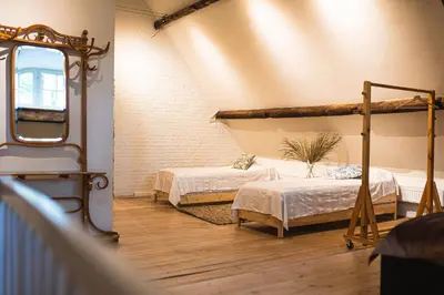 a room with two bunk beds in it at Raesborre Homes - Self Check-in in Leuven