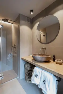 a bathroom with a sink and a mirror at BTFL Living, Luxury Residences Antwerp, Zirkstraat in Antwerp