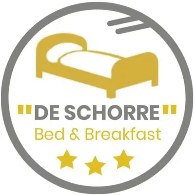 a logo for a bed and breakfast at B&B De Schorre in Boom