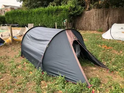 a tent sitting on the grass in a yard at Tents @ Tomorrowland in Rumst