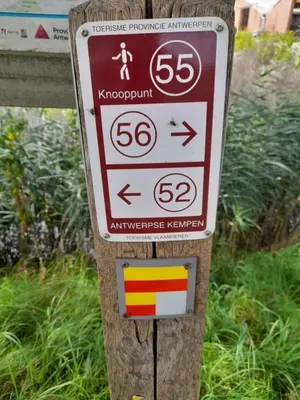 a sign on a pole with a speed limit at White Box in Gierle