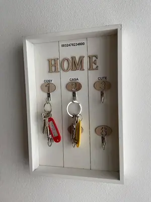 a picture of some keys in a display case at Casa Christel in Mechelen