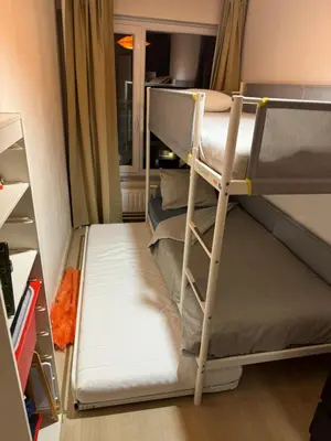 a couple of bunk beds in a room at Hearth of Brussels Gateway in Brussels
