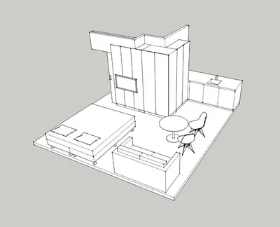 an exploded view of a house at Marcel de Gand Business & Travel in Ghent