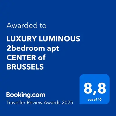 a screenshot of the luton limousine bedroom app center of brushes at LUXURY LUMINOUS 2bedroom apt CENTER of BRUSSELS in Brussels