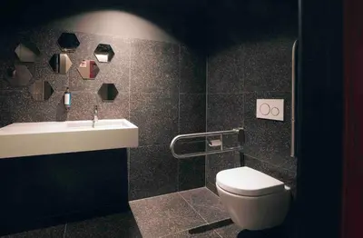 a bathroom with a toilet and a sink at M-Street art lodging - Self check-in in Leuven